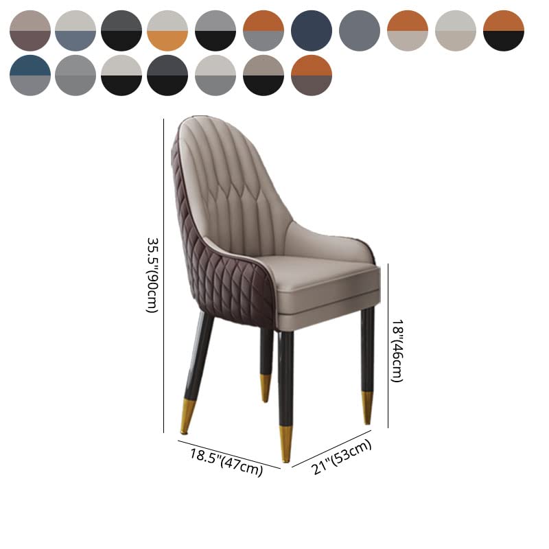 Orange-Black Upholstered Dining Chair S68615