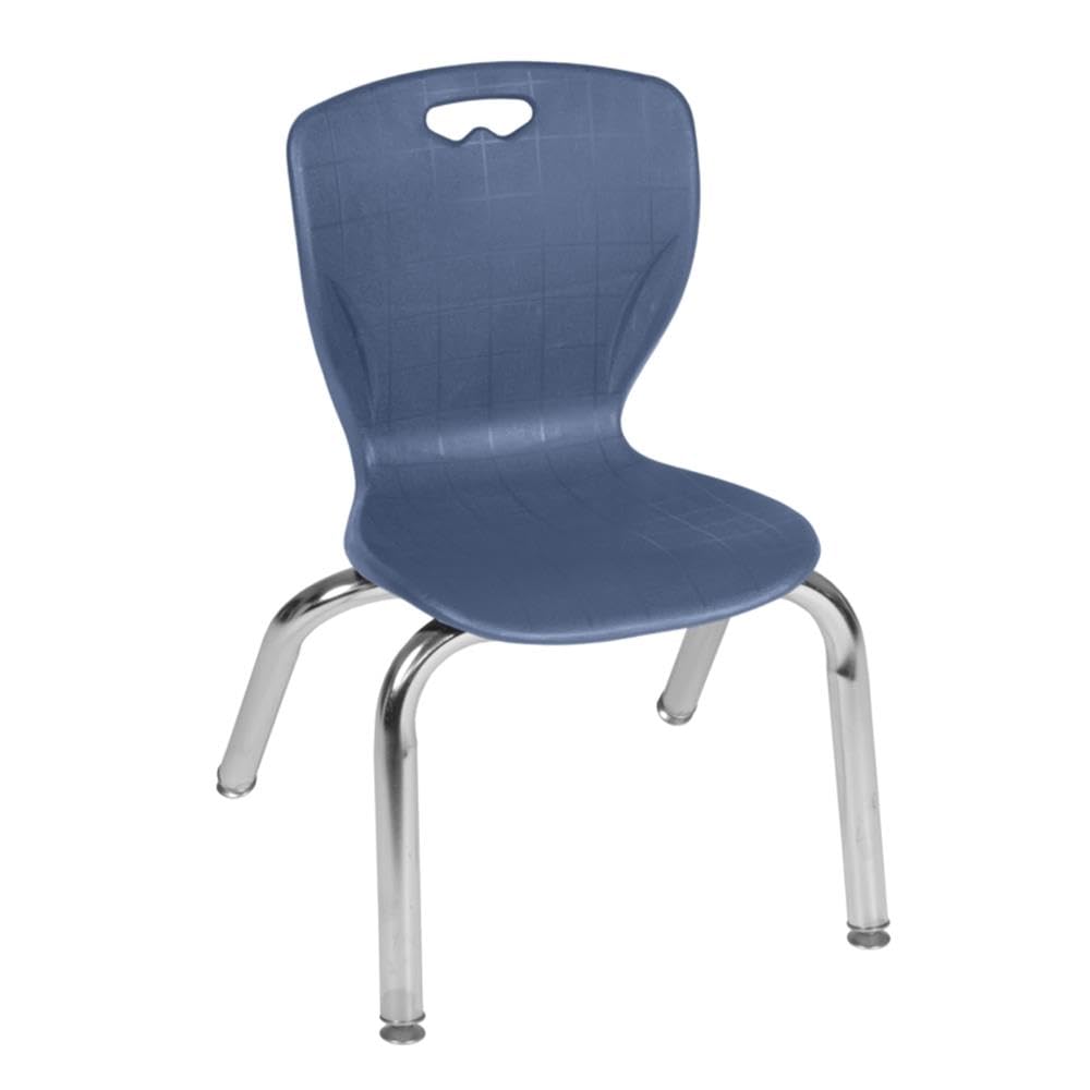 36" Round Mobile Classroom Table with 4 Stackable Chairs T6803