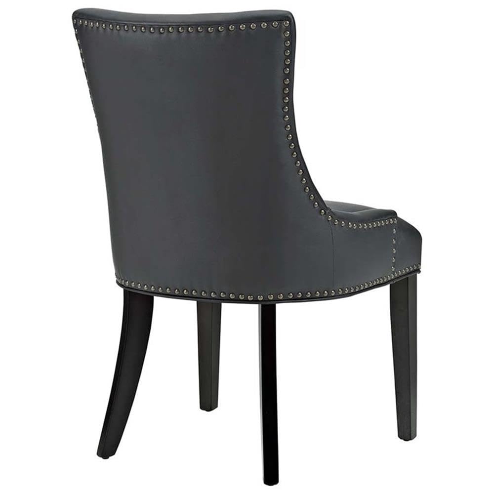 Black Faux Leather Upholstered Dining Chairs G21568