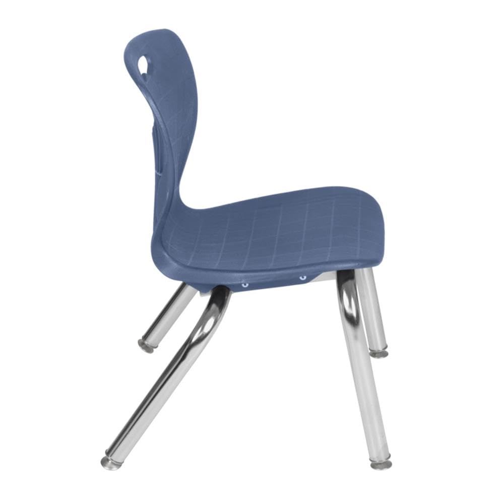 36" Round Mobile Classroom Table with 4 Stackable Chairs T6803