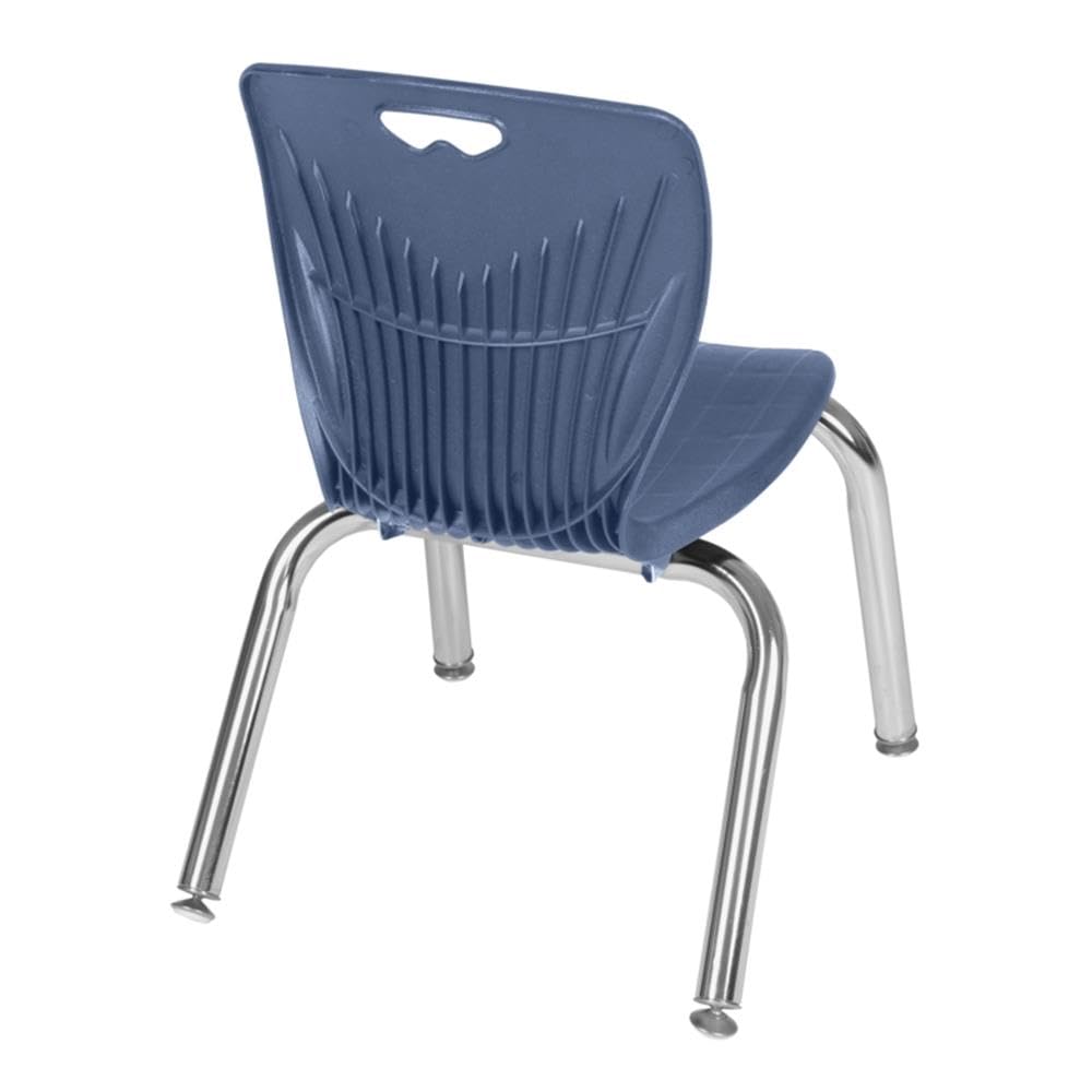 36" Round Mobile Classroom Table with 4 Stackable Chairs T6803