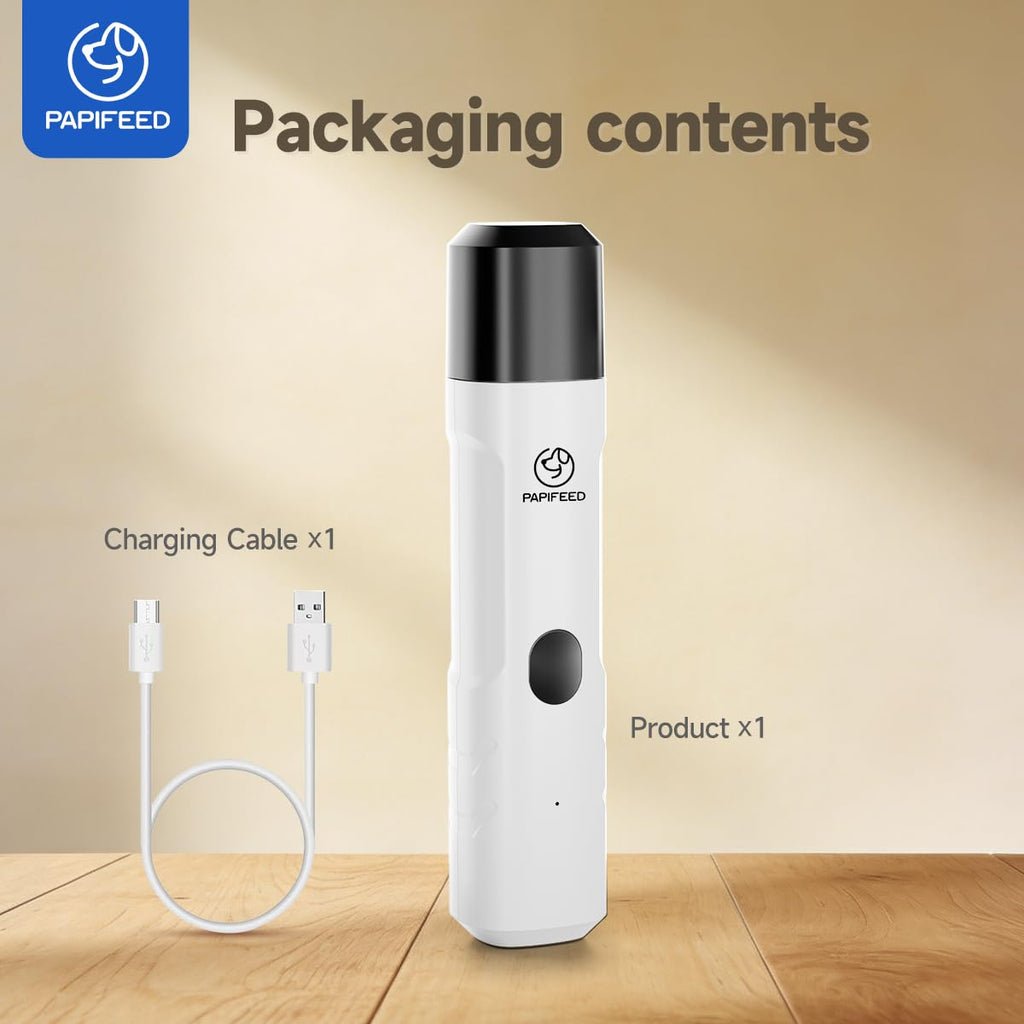 Ultra Quiet 3-Speed Rechargeable Dog Nail Grinder with LED Light X484642