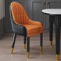 Orange-Black Upholstered Dining Chair S68615