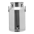10 Gal Stainless Steel Milk Can Bucket with Faucet and Lid S129