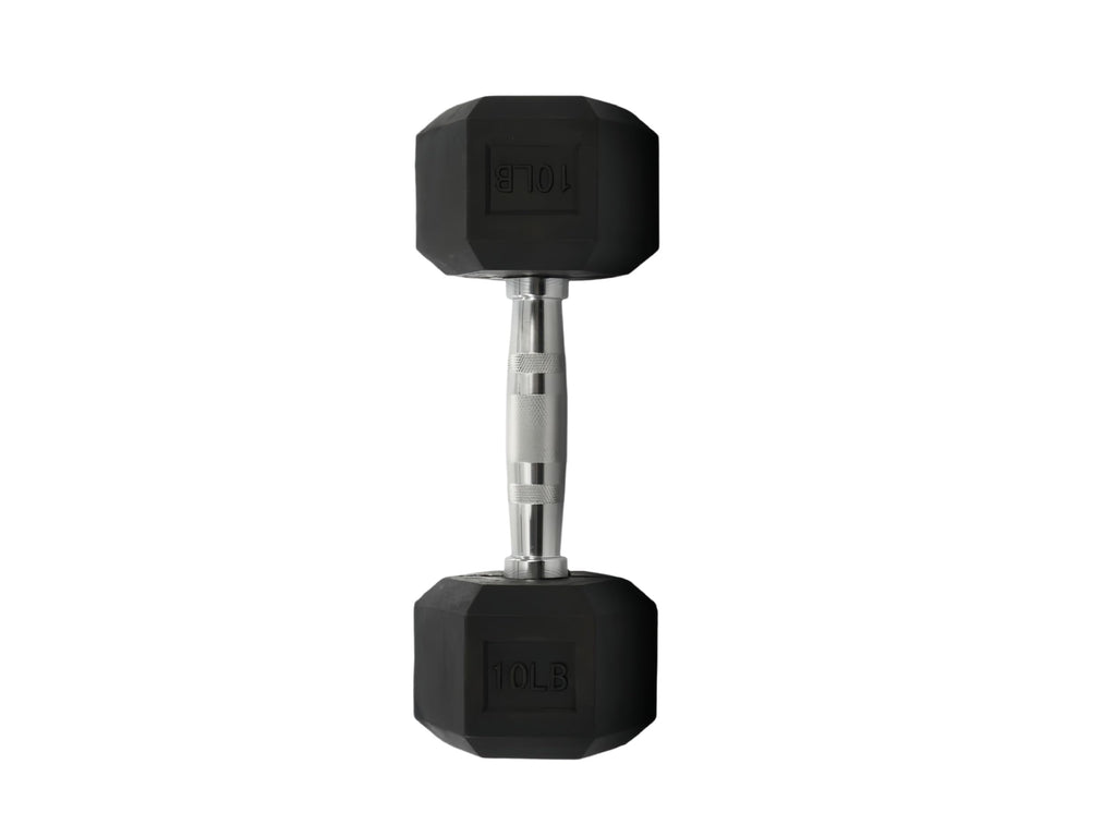 10LB Rubber Hex Dumbbells Set of 2 S198