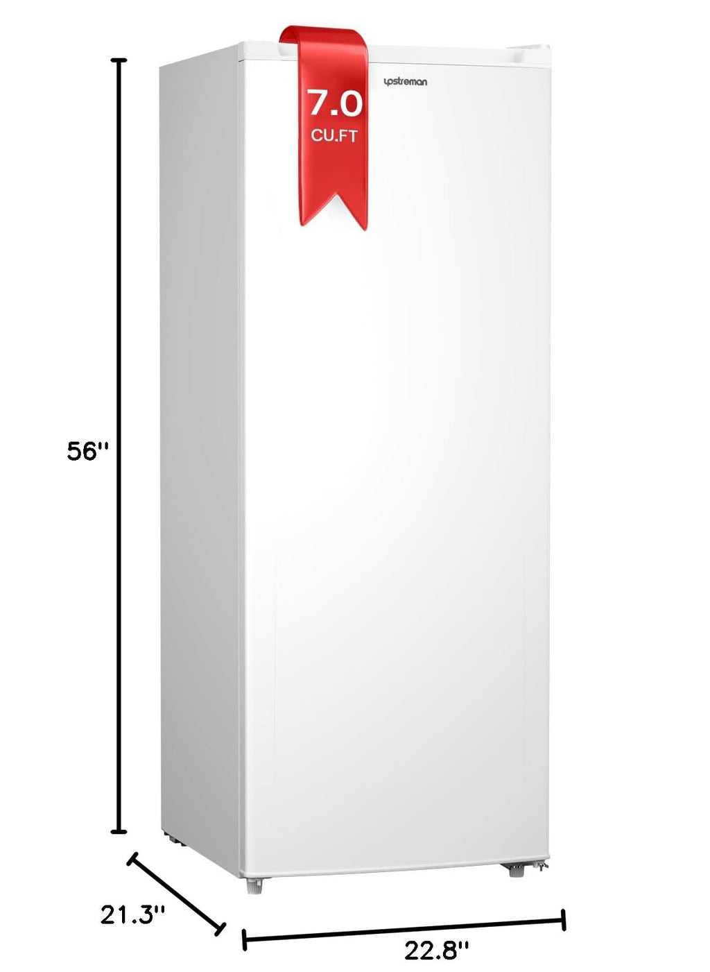 7.0 Cu.Ft Upright Freezer White C187