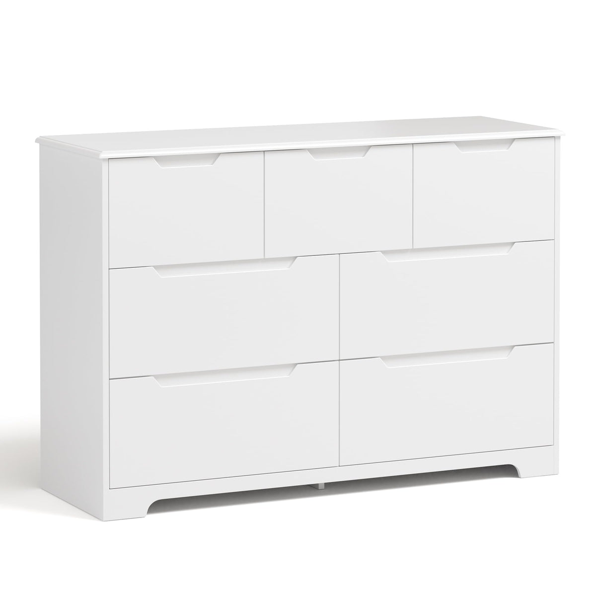 White 7 Drawer Dresser S47482