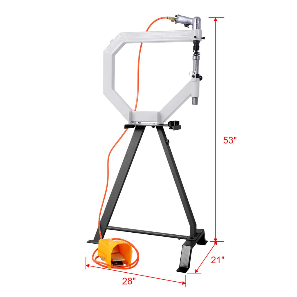 Pneumatic Planishing Hammer with Steel Frame Stand and Foot Pedal N83992