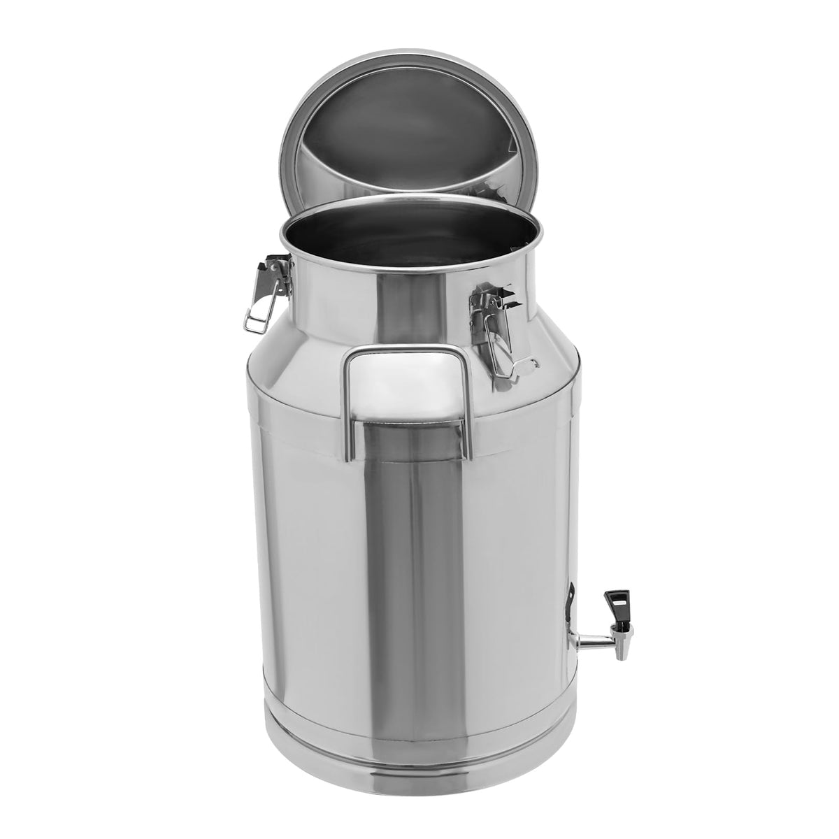 10 Gal Stainless Steel Milk Can Bucket with Faucet and Lid S129