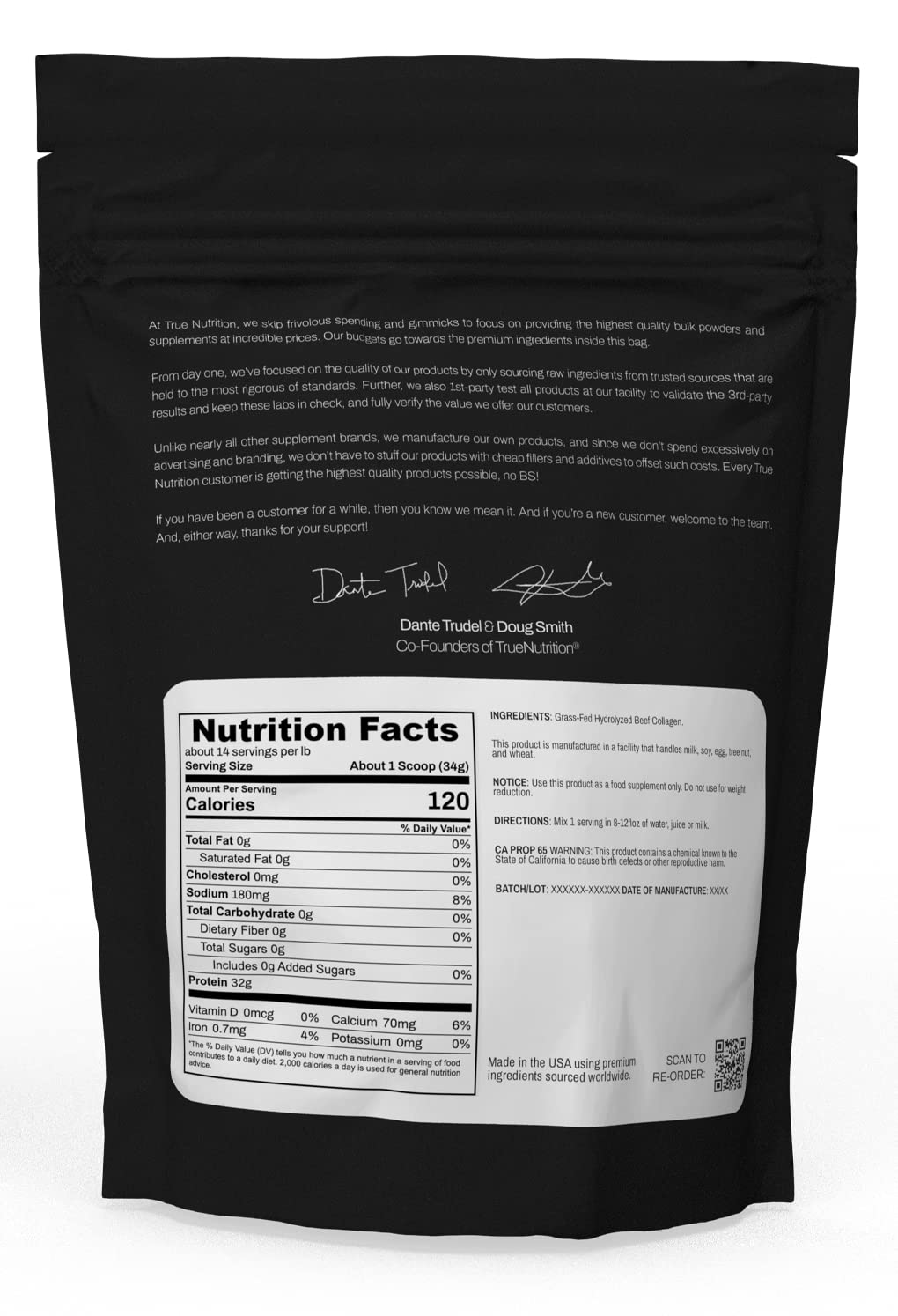Hydrolyzed Collagen Powder, Unflavored, 1lb K238