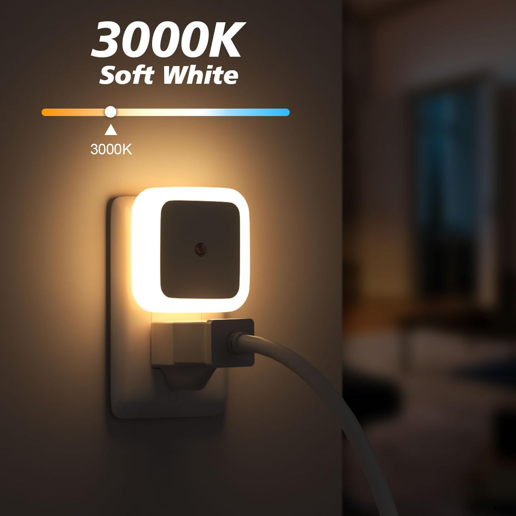 Warm White 8-Pack Plug in Night Light X447