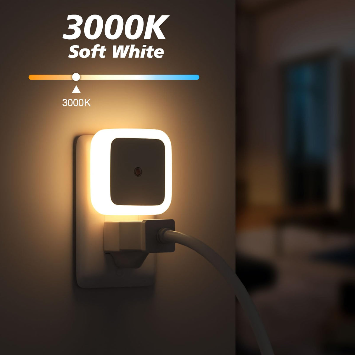 Warm White 8-Pack Plug in Night Light X447