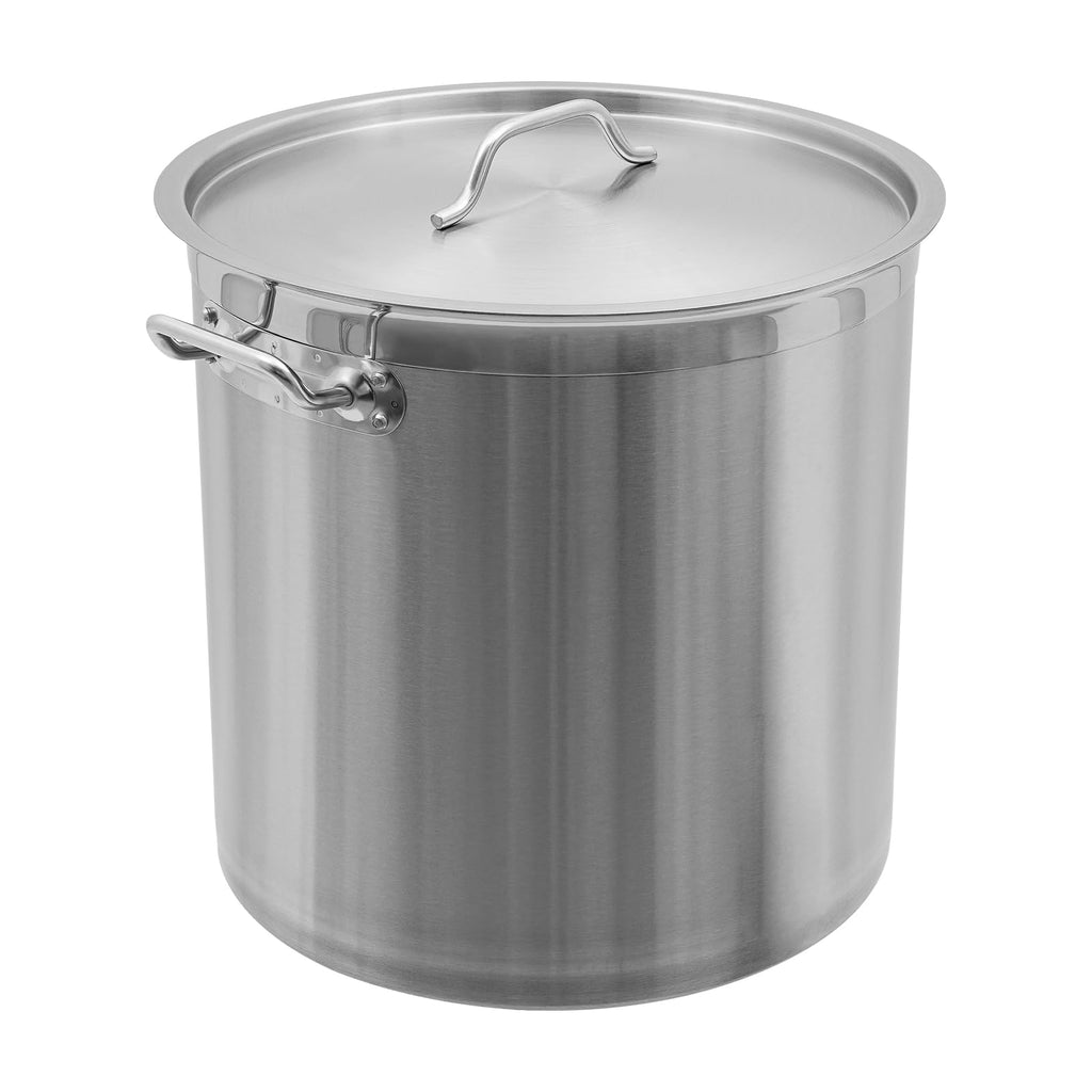 50 Quart Stainless Steel Stockpot with Lid D842189