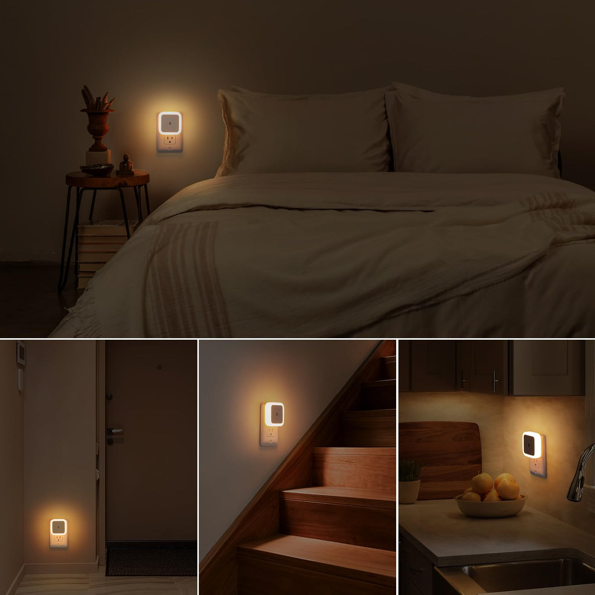 Warm White 8-Pack Plug in Night Light X447