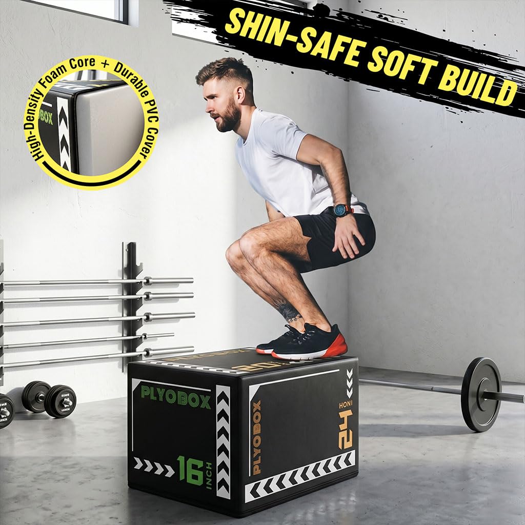 3-in-1 Foam Plyo Box with Non-Slip Cover B5105