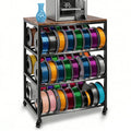 4-Tier 3D Printer Stand with Filament Storage and Wheels R171841