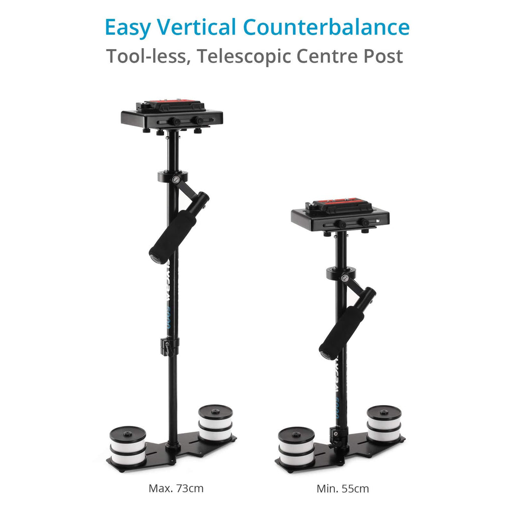 Handheld Stabilizer with Quick Release Plate and Table Clamp A714