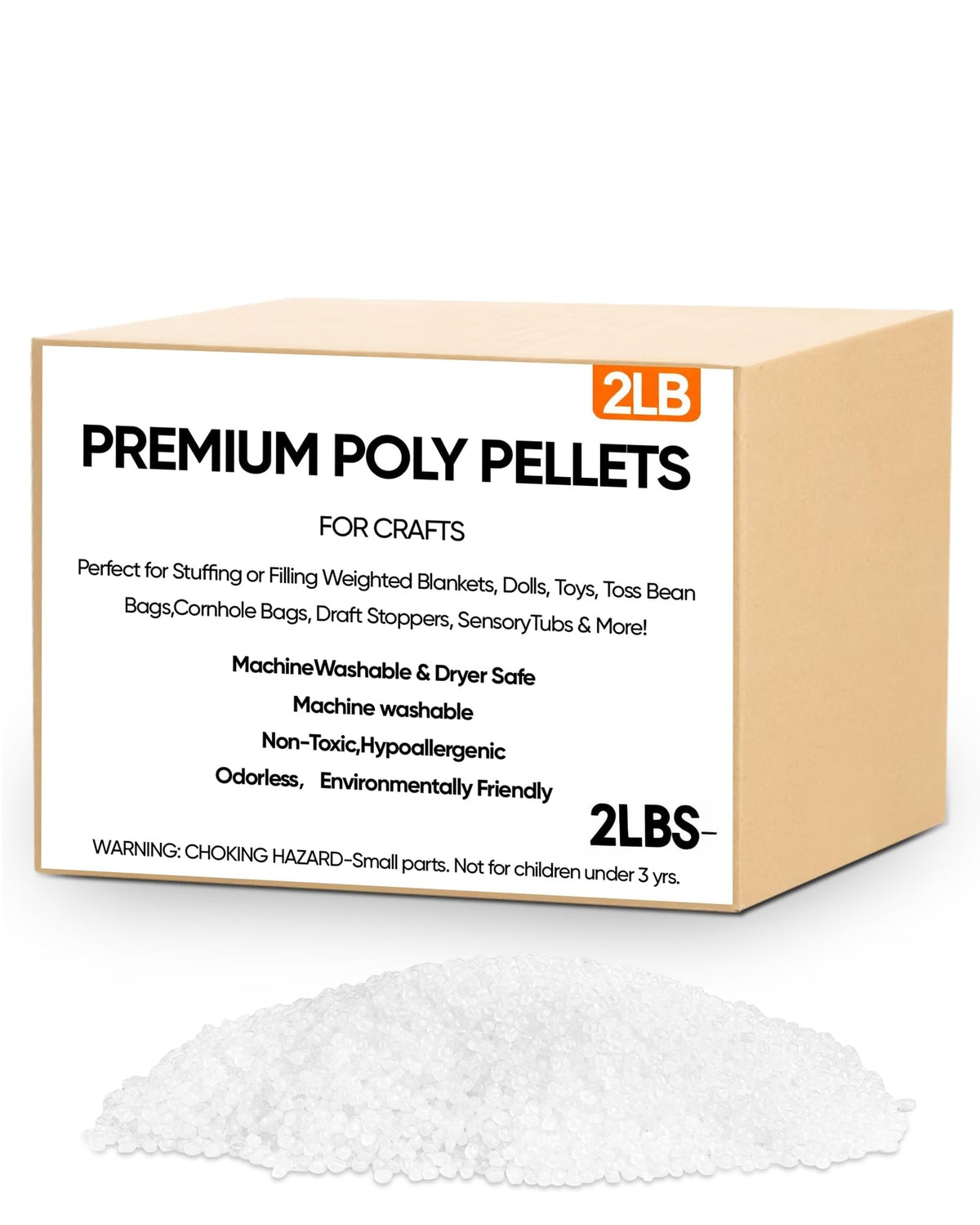 2 lb Poly Pellets Weighted Stuffing Beads H931802