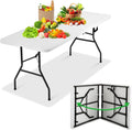 White 6FT Folding Table D868