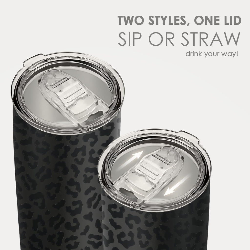 20oz Stainless Steel Insulated Leopard Print Tumbler Z5569