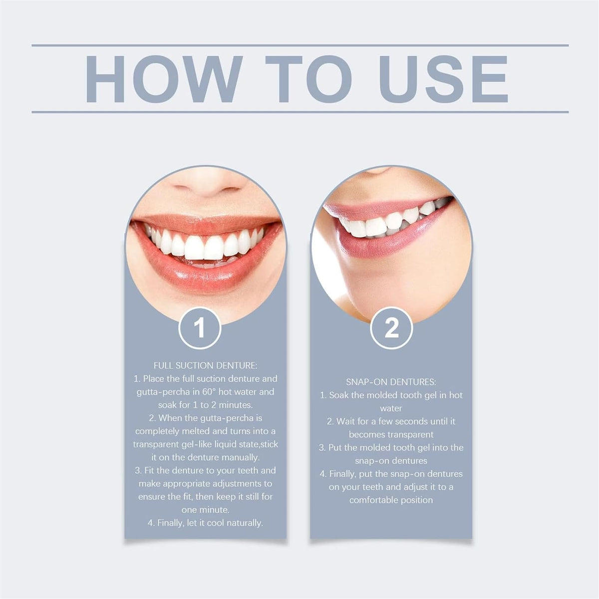Silicone Denture Set (2Pcs) F24394