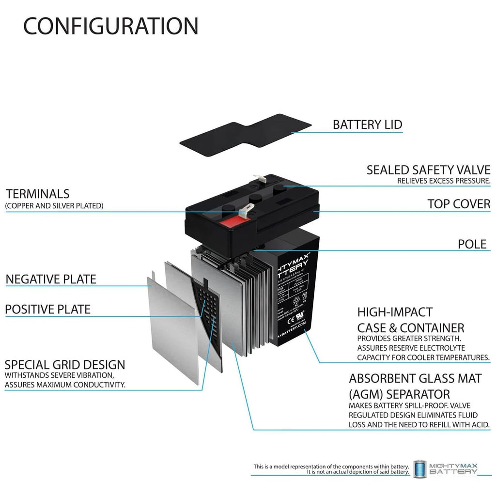 6V 4.5AH Battery 2 Pack V89525