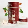 18oz Sand Pearled Candle with 30 Wicks T7648
