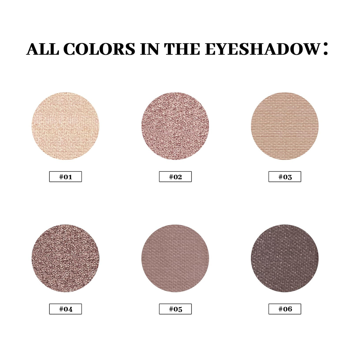 3 Mini Nudes Eyeshadow Palette K758