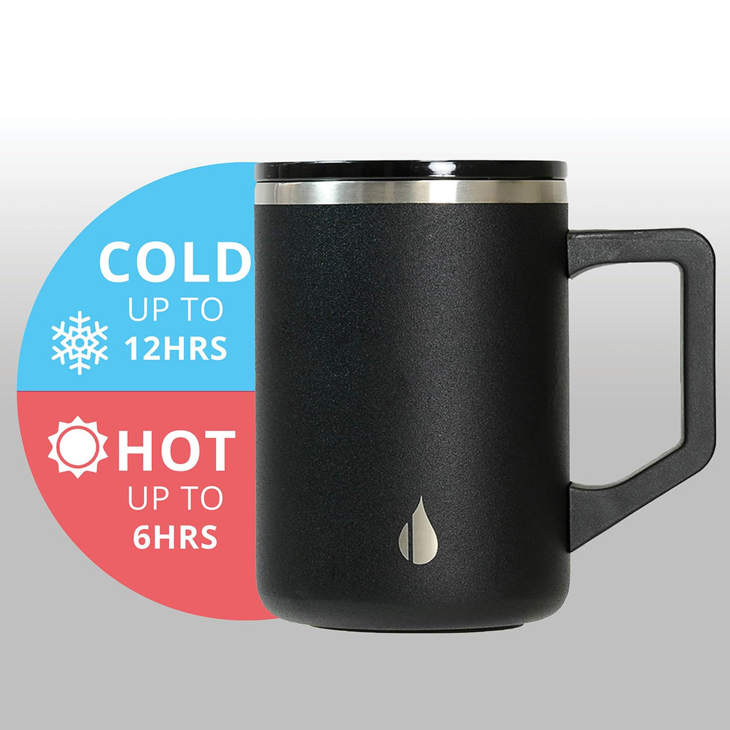 16oz Insulated Stainless Steel Coffee Mug with Lid V2702