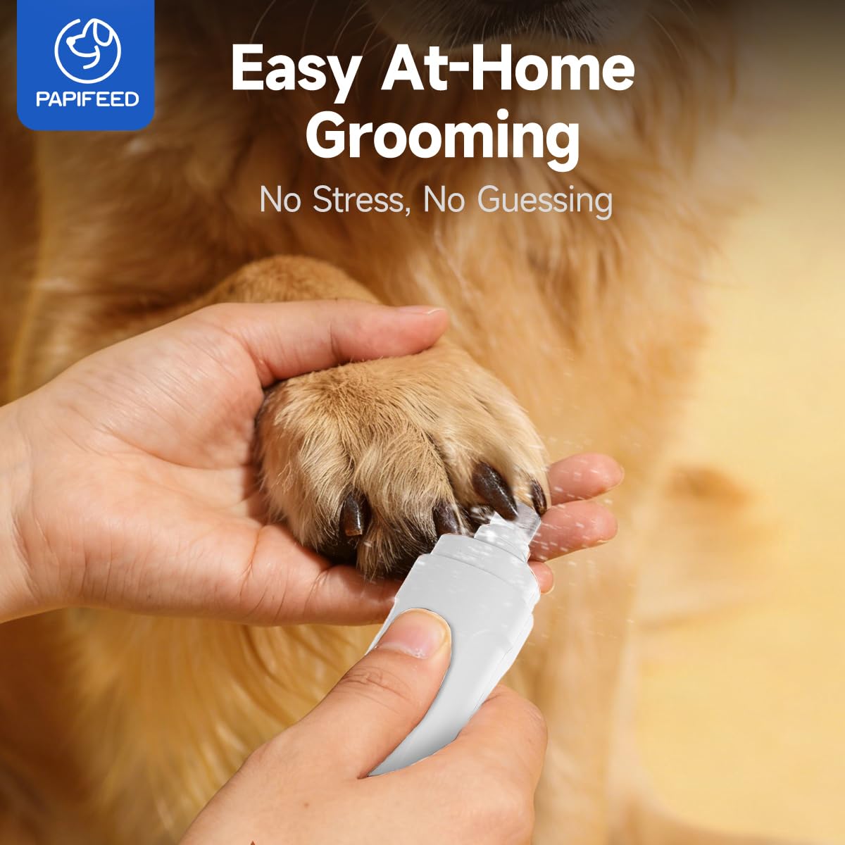 Ultra Quiet 3-Speed Rechargeable Dog Nail Grinder with LED Light X484642