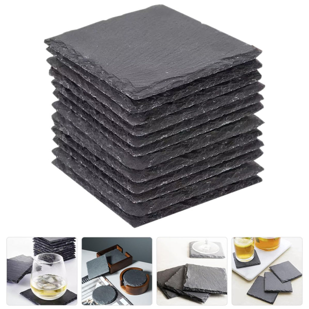 Natural Stone Drink Coasters Set V78626