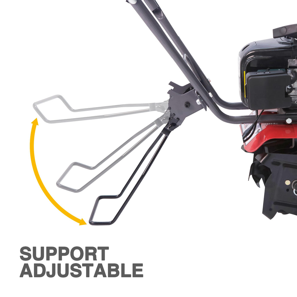 52cc Gas Powered Tiller with 4 Steel Tines Y308598