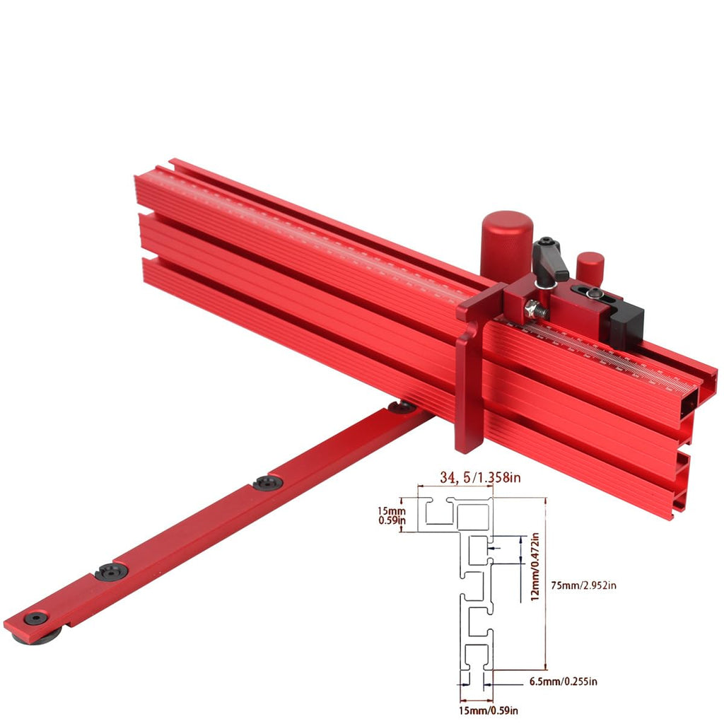 Table Saw Precision Miter System with Miter Fence & Bar L6101
