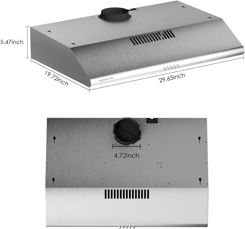 30 inch Stainless Steel Under Cabinet Range Hood H7062
