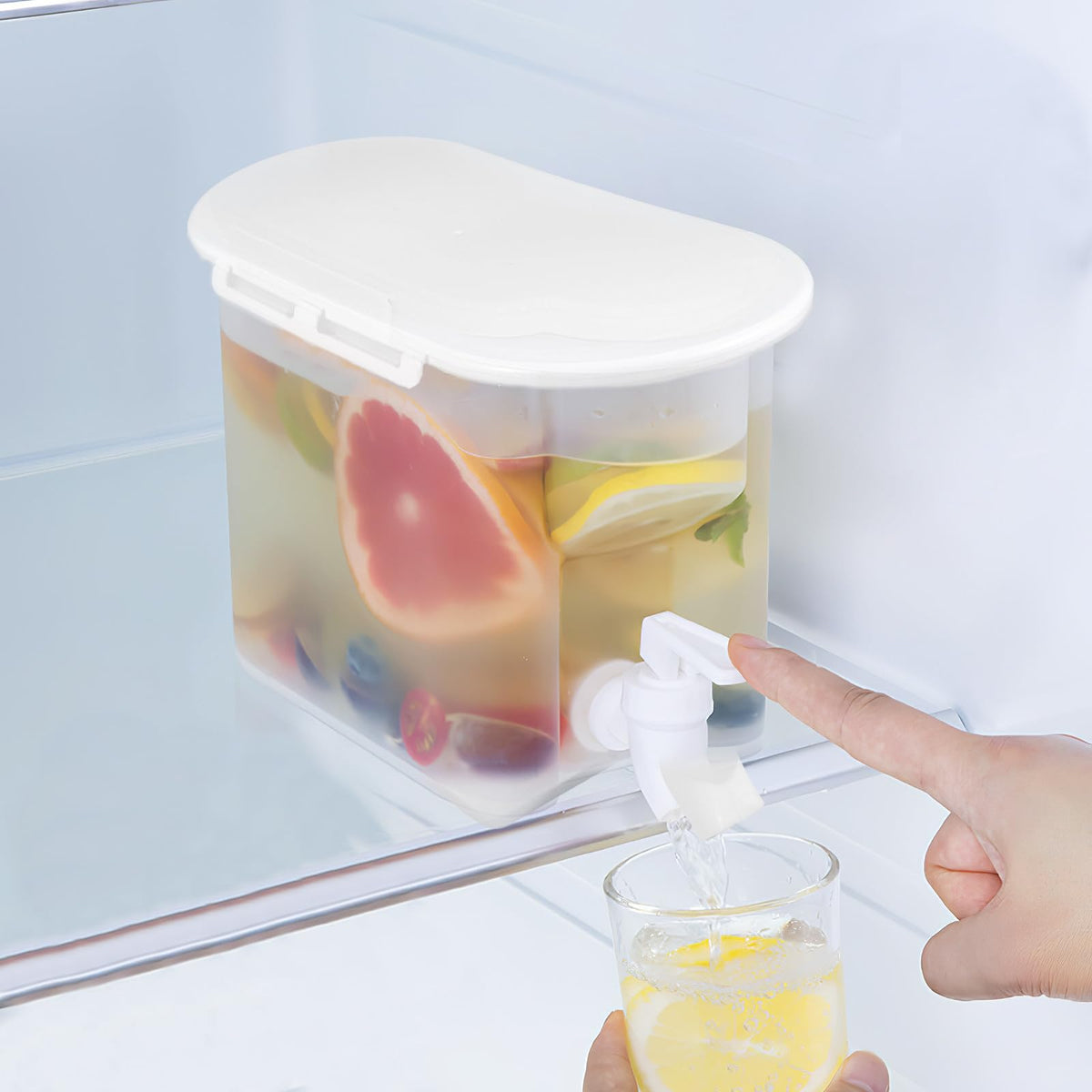 Cold Water Kettle with Faucet Large Capacity PP Water Pitcher C270