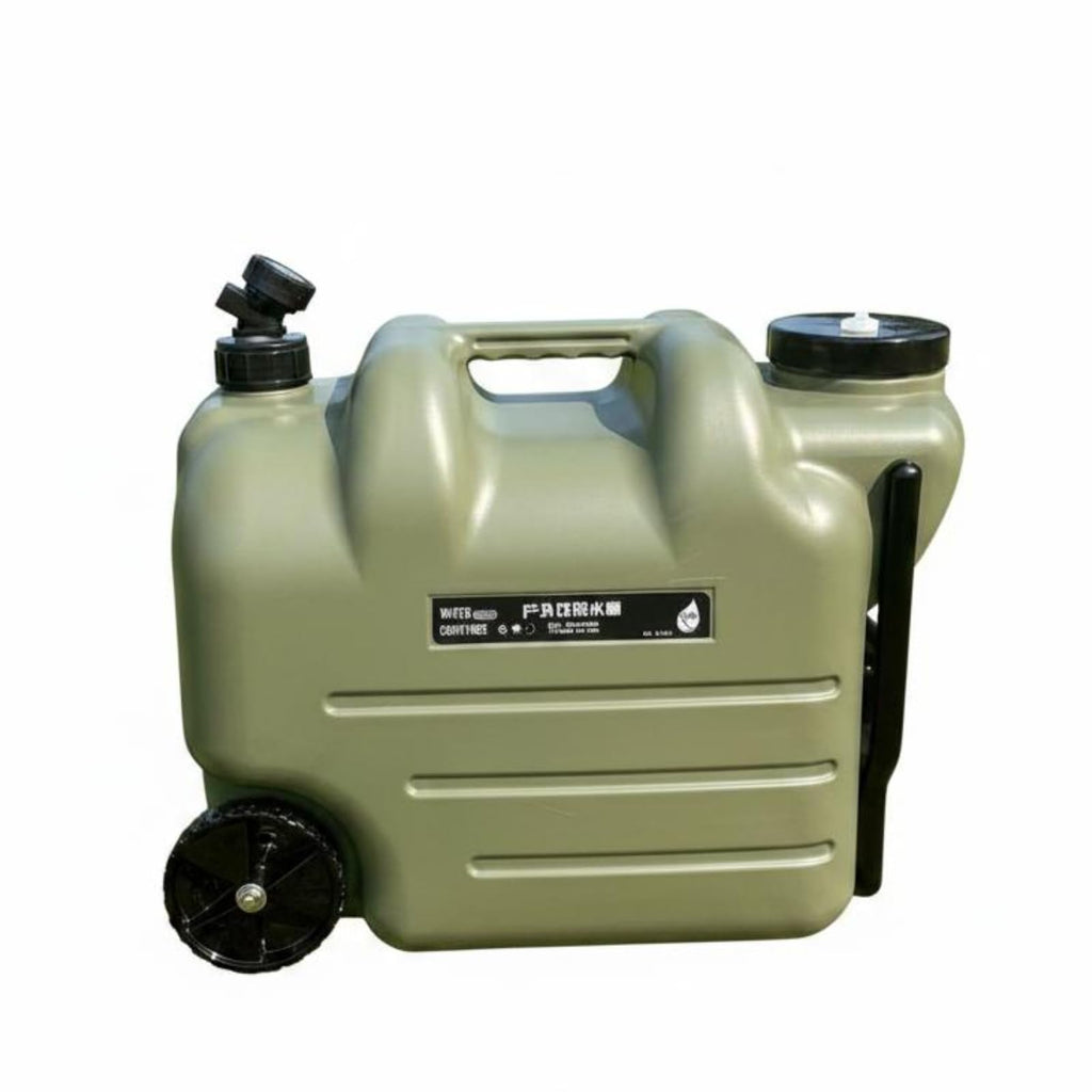 Portable Water Dispenser with Faucet Wheels Large Capacity W638631