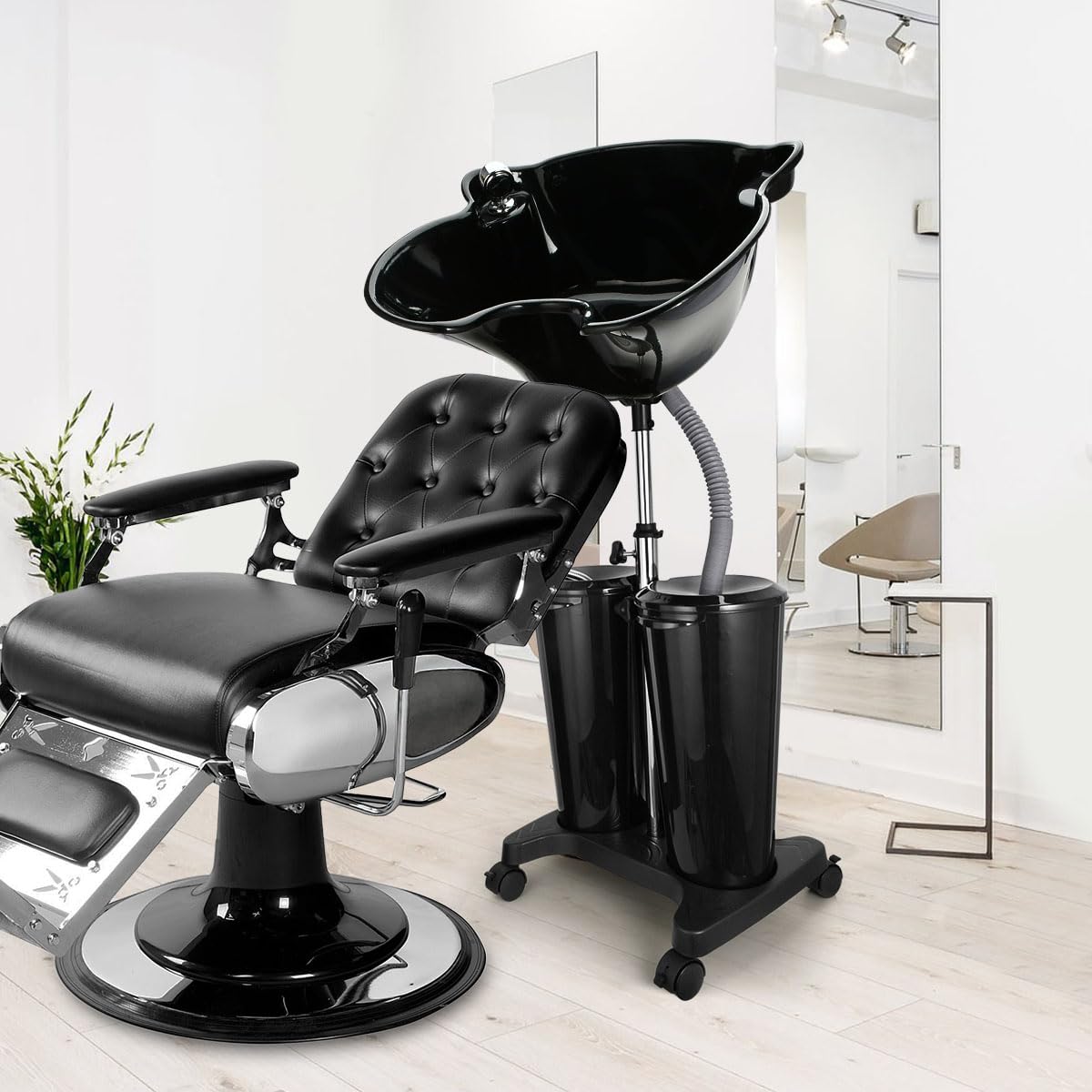 Portable Shampoo Bowl with Electric Pump W12804