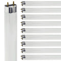 24 Inch T8 Fluorescent Tube Light Bulb 17W 5000K Bright White G13 Bi-Pin Base Pack of 10 W764578