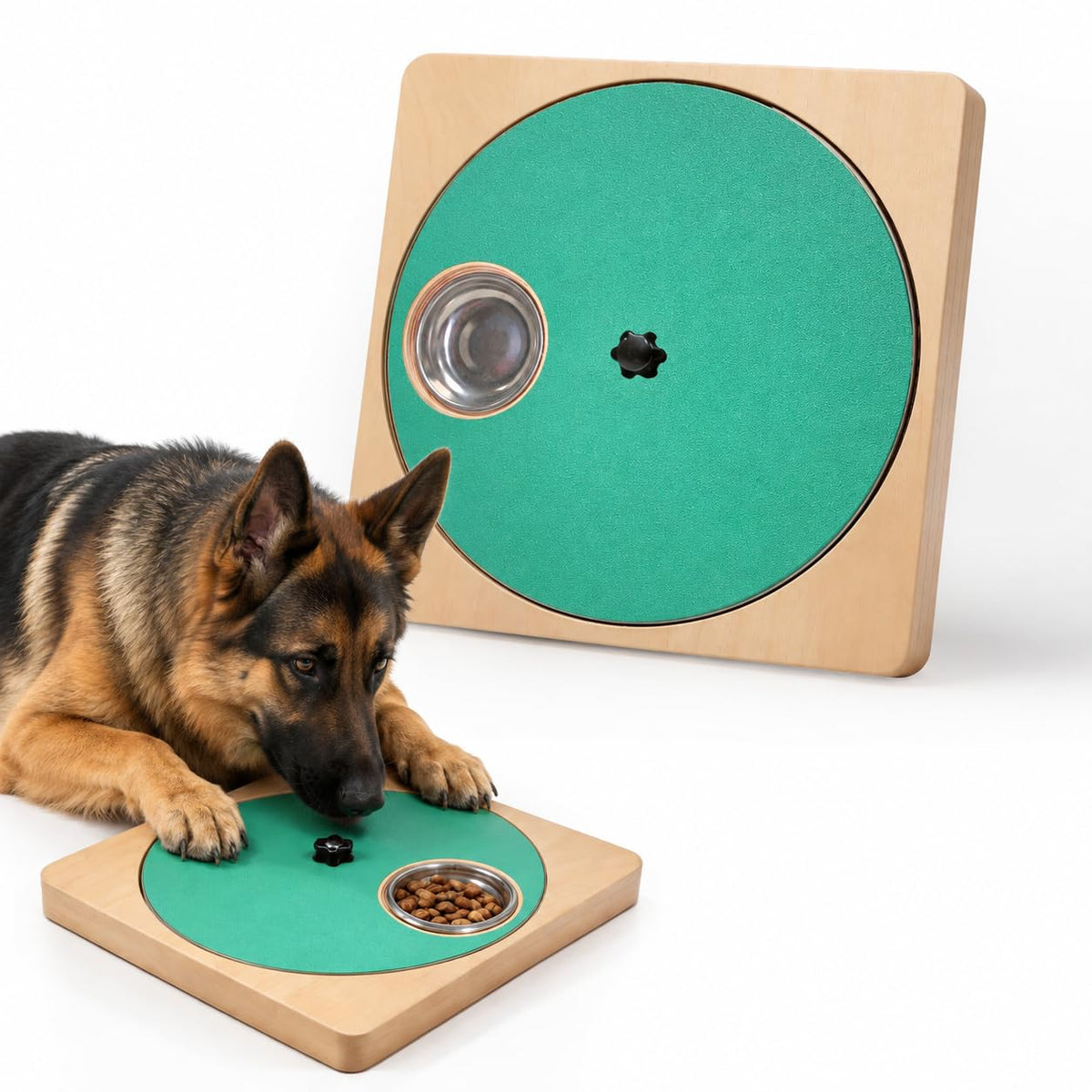 Wooden Dog Nail Scratch Board with Treat Box Y437