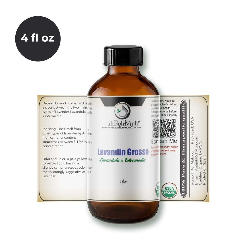 Organic Lavandin Grosso Essential Oil 4 Fl Oz Y664006