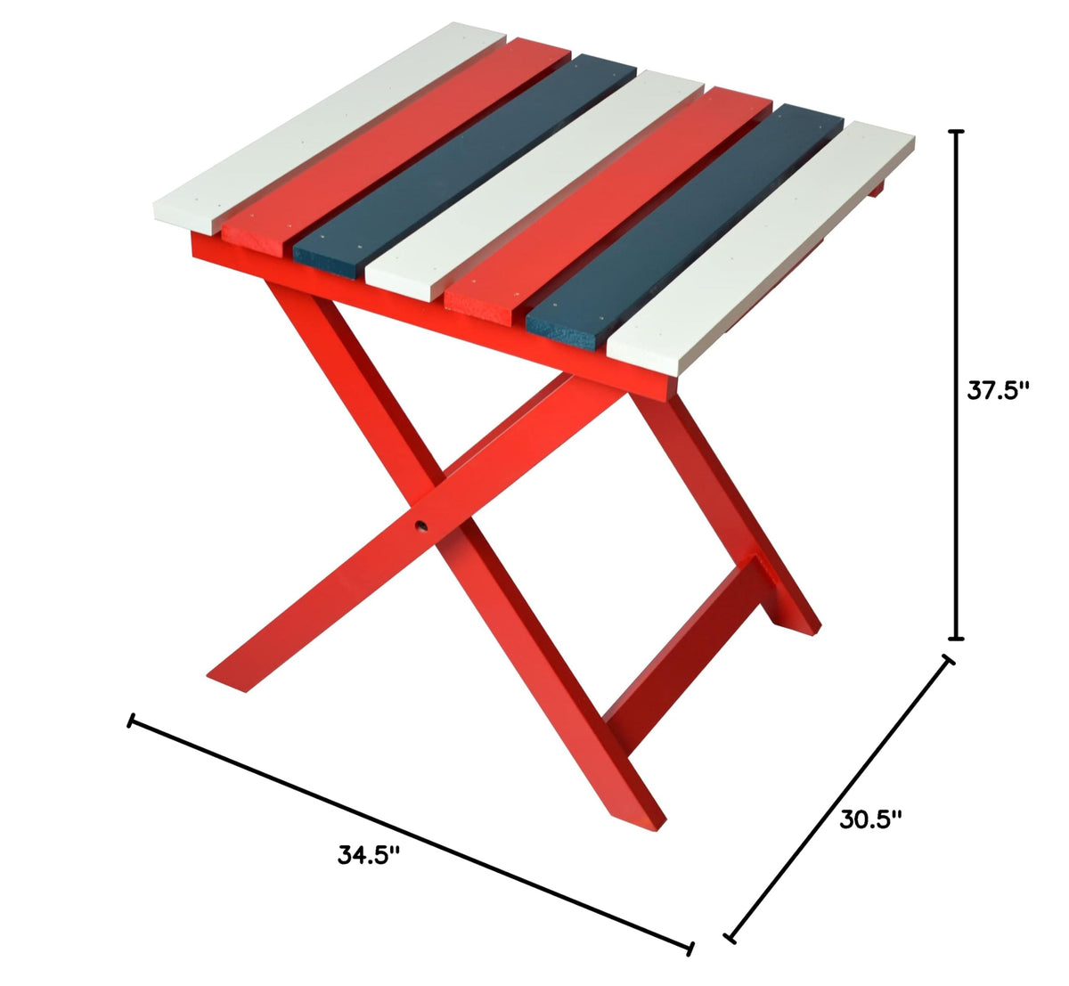 Solid Cedar Adirondack Chair with Bottle Opener and Folding Table O683