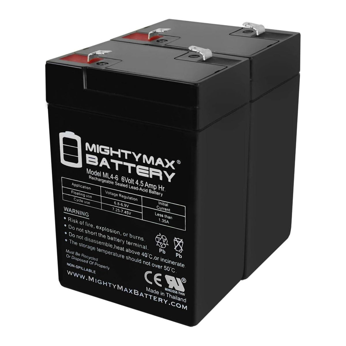 6V 4.5AH Battery 2 Pack V89525