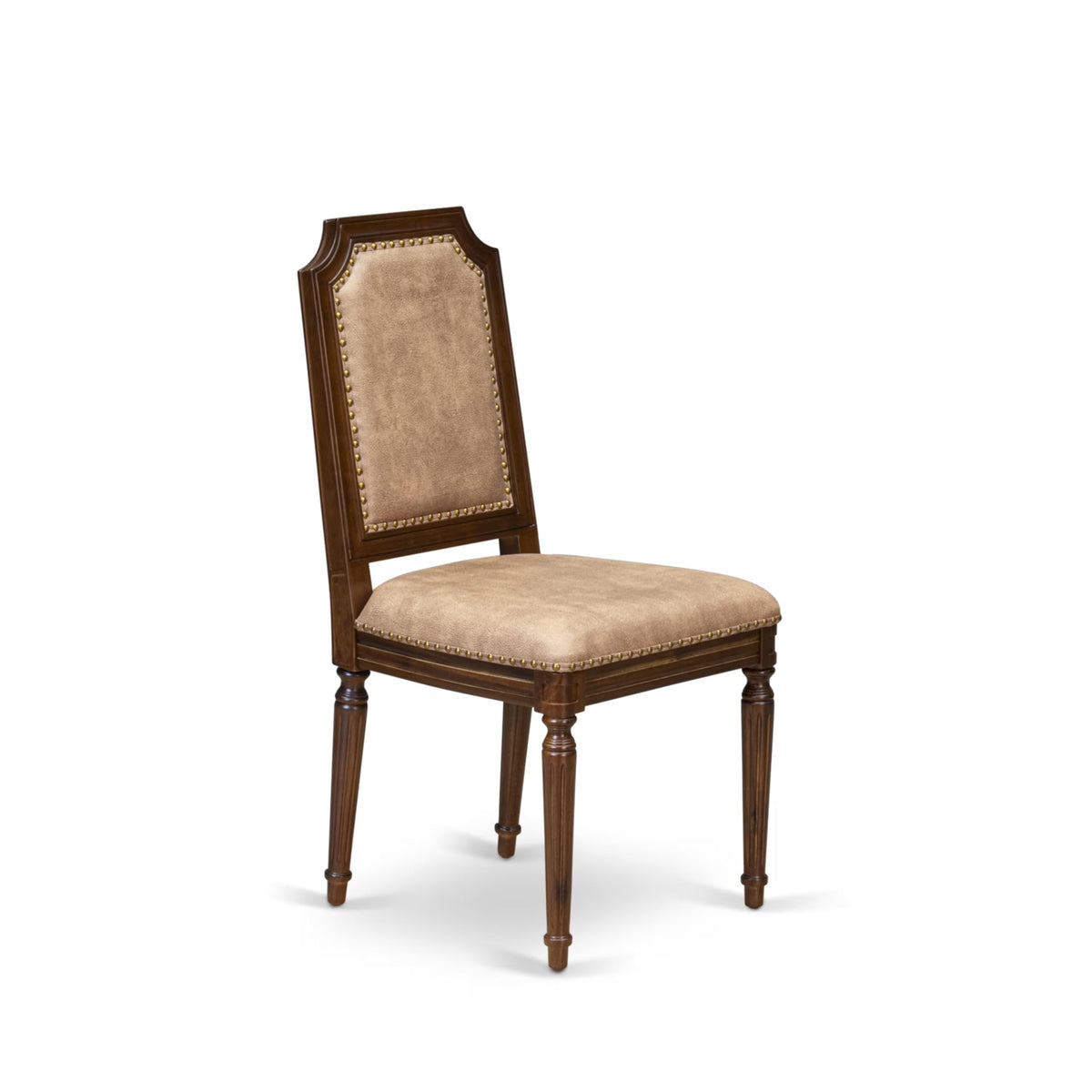 9 Piece Dining Table and 8 Beige Polyester Fabric Chairs J551