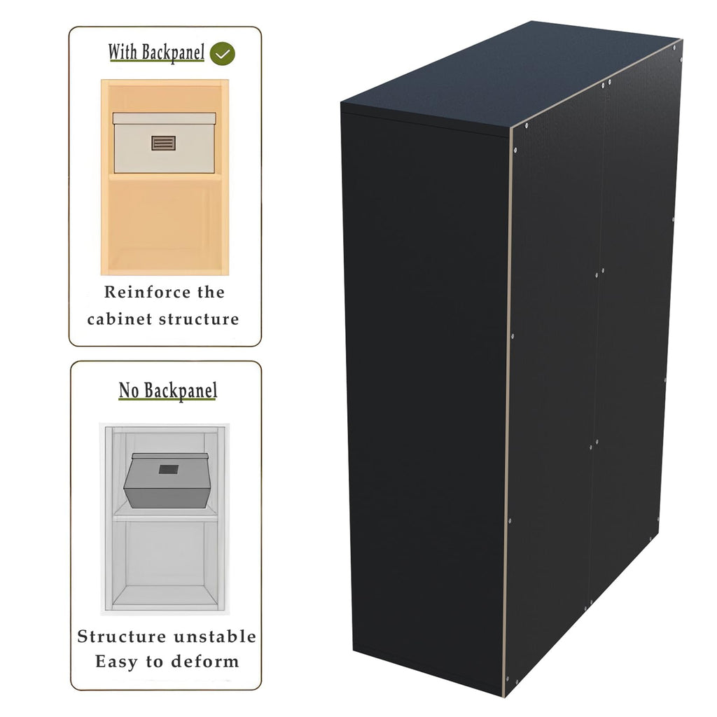Black 6-Cube Storage Shelf Bookcase X562565