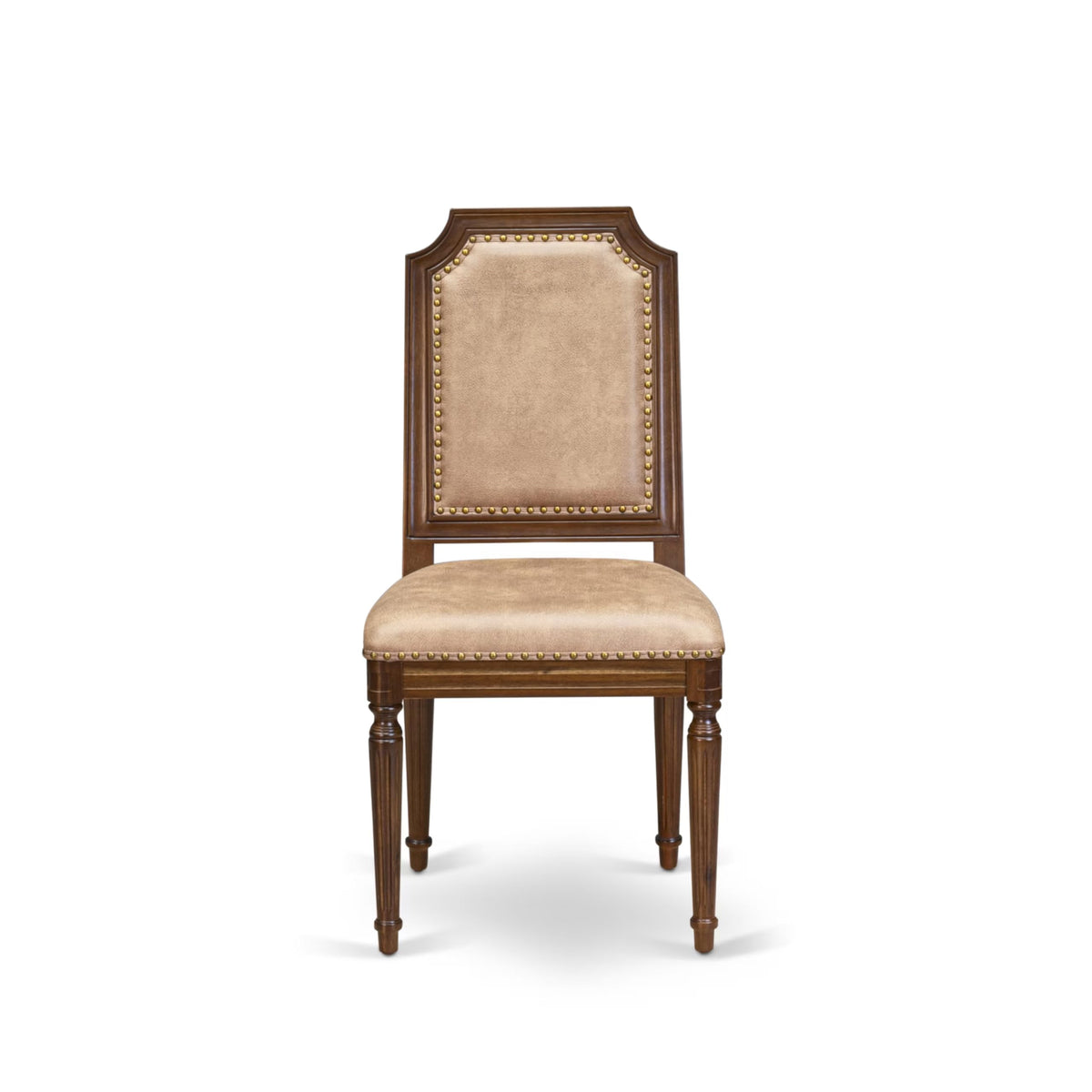 9 Piece Dining Table and 8 Beige Polyester Fabric Chairs J551