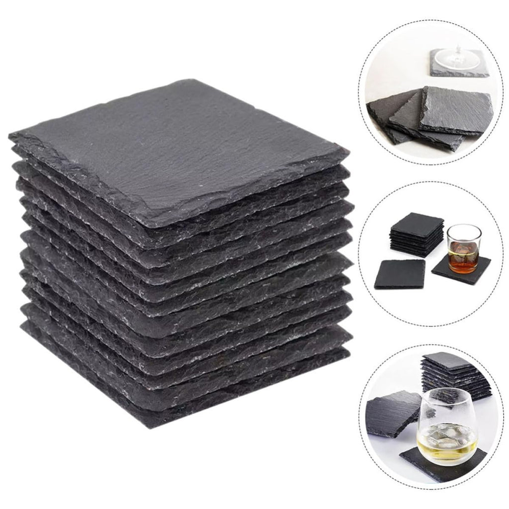 Natural Stone Drink Coasters Set V78626