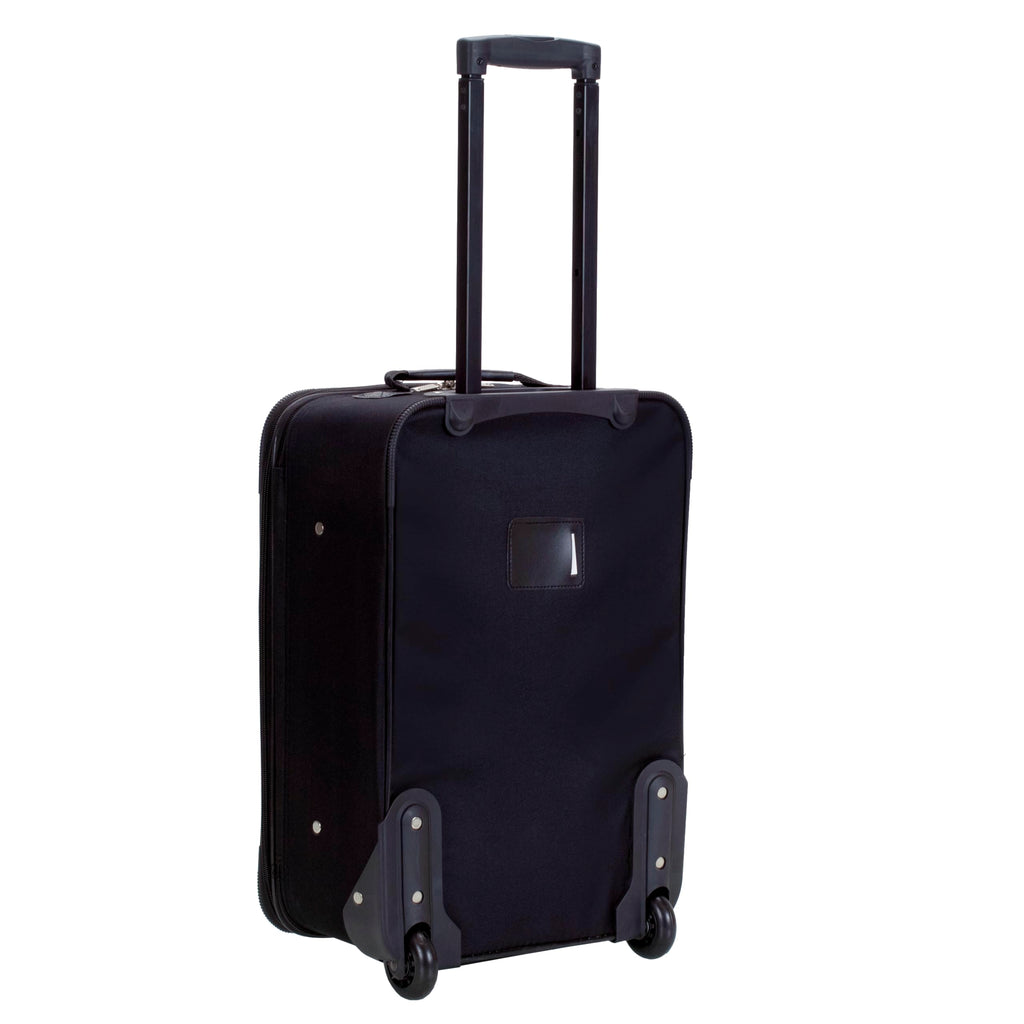 Expandable Softside Upright Luggage Set, Black, 2-Piece (14/19) Z1454
