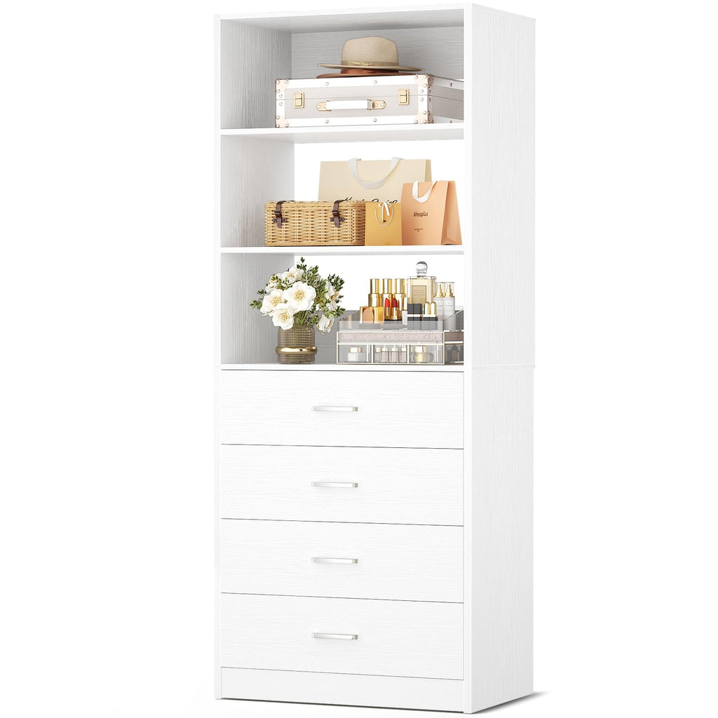 Wood Closet Organizer with 4 Drawers M32455