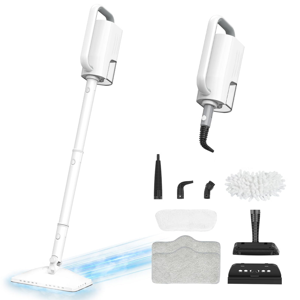 1200W Rotatable Steam Mop with 2 Modes, 400ML Tank, 23FT Cord F814
