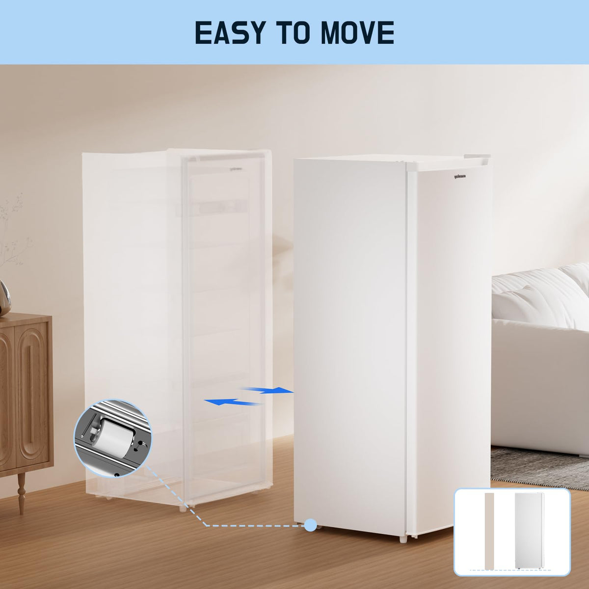 7.0 Cu.Ft Upright Freezer White C187